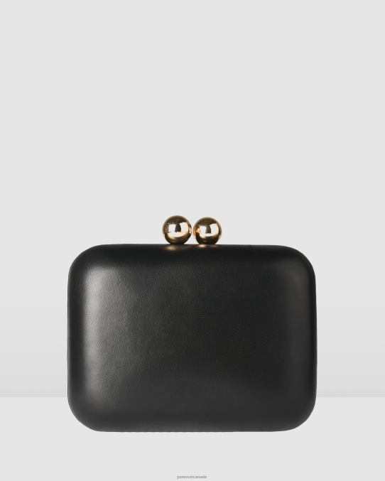 Zoella clutch Jo Mercer Black Leather Accessories 6D6FN447