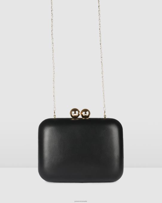 Zoella clutch Jo Mercer Black Leather Accessories 6D6FN447