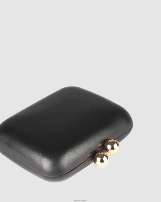 Zoella clutch Jo Mercer Black Leather Accessories 6D6FN447