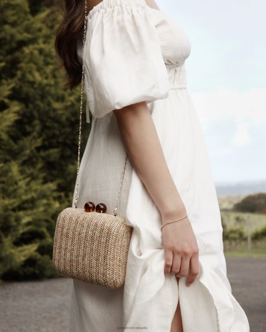 Zoella clutch Jo Mercer Natural Raffia Accessories 6D6FN450