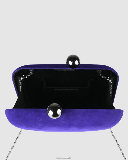 Zoella clutch Jo Mercer Ultra Violet Suede Accessories 6D6FN448