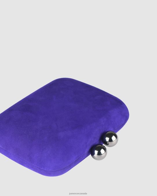 Zoella clutch Jo Mercer Ultra Violet Suede Accessories 6D6FN448