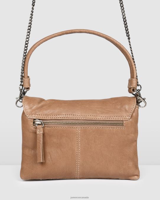 Biba logan envelope cross body bag Jo Mercer Taupe Leather Accessories 6D6FN417