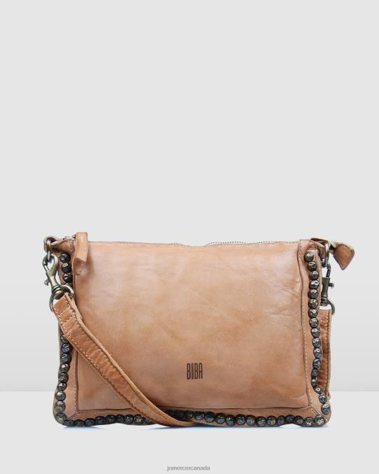 Biba portland cross body bag Jo Mercer Taupe Leather Accessories 6D6FN421