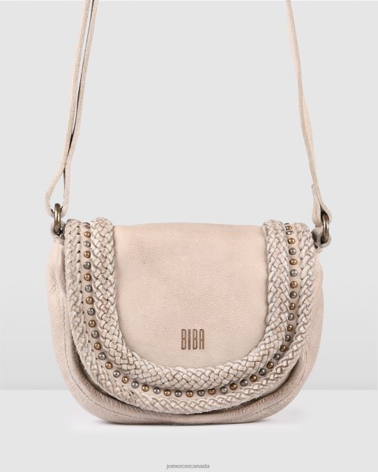 Biba wilkins cross body bag Jo Mercer Cream Leather Accessories 6D6FN415