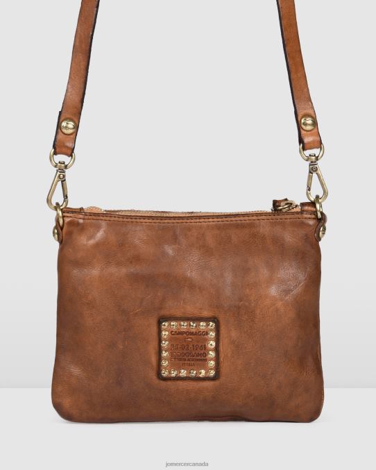 Campomaggi orchidea2 small cross body bag Jo Mercer Cognac Leather Accessories 6D6FN409