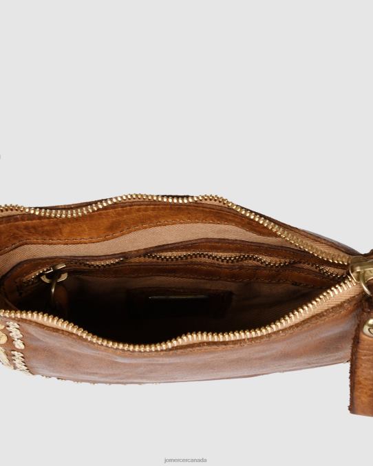 Campomaggi orchidea2 small cross body bag Jo Mercer Cognac Leather Accessories 6D6FN409