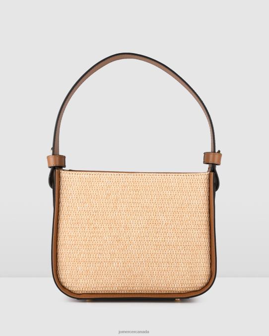 Renzo cross body bag Jo Mercer Tan Raffia Accessories 6D6FN403
