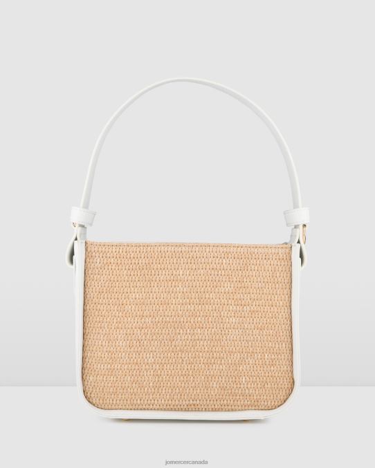 Renzo cross body bag Jo Mercer White Raffia Accessories 6D6FN404