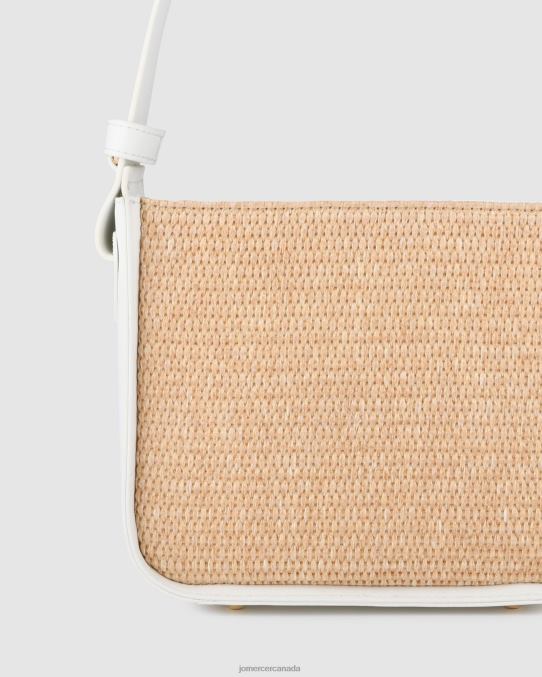 Renzo cross body bag Jo Mercer White Raffia Accessories 6D6FN404