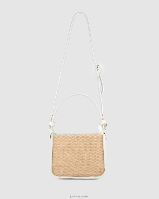 Renzo cross body bag Jo Mercer White Raffia Accessories 6D6FN404