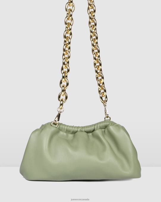 Tribeca cross body bag Jo Mercer Pistachio Green Leather Accessories 6D6FN407