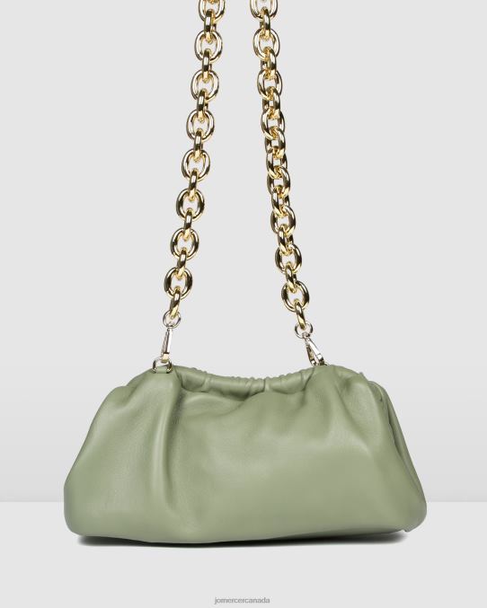 Tribeca cross body bag Jo Mercer Pistachio Green Leather Accessories 6D6FN407