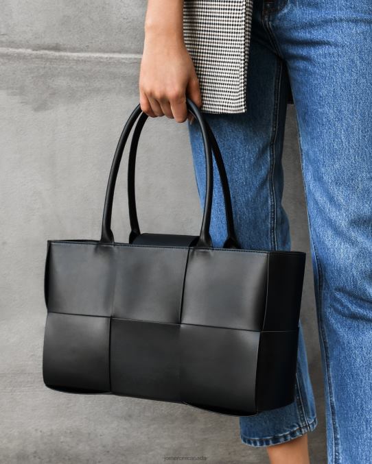 Zahra shoulder tote bag Jo Mercer Black Leather Accessories 6D6FN427