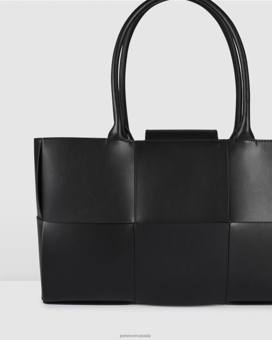 Zahra shoulder tote bag Jo Mercer Black Leather Accessories 6D6FN427