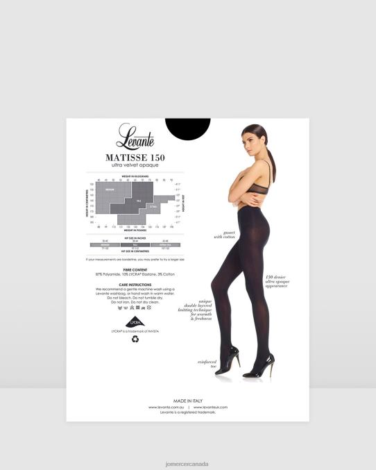 Levante matisse 150 tight Jo Mercer Black Accessories 6D6FN486
