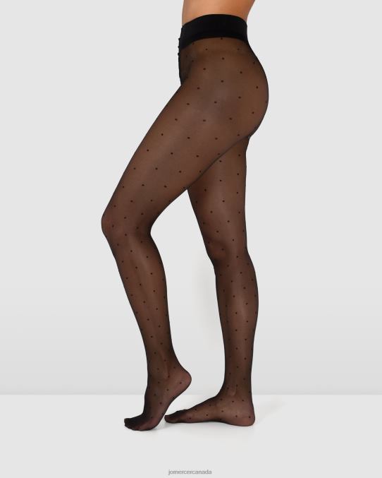 Levante sienna sheer spot tights Jo Mercer Black Accessories 6D6FN488