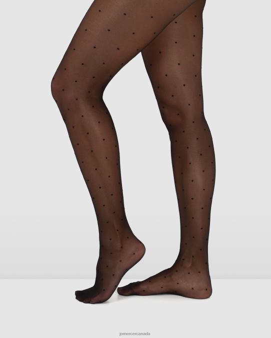 Levante sienna sheer spot tights Jo Mercer Black Accessories 6D6FN488