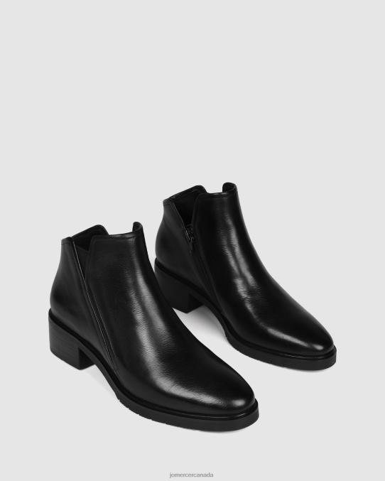 Artie flat ankle boots Jo Mercer Black Leather Footwear 6D6FN343