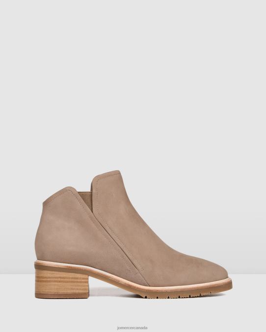 Artie flat ankle boots Jo Mercer Taupe Nubuck Footwear 6D6FN349
