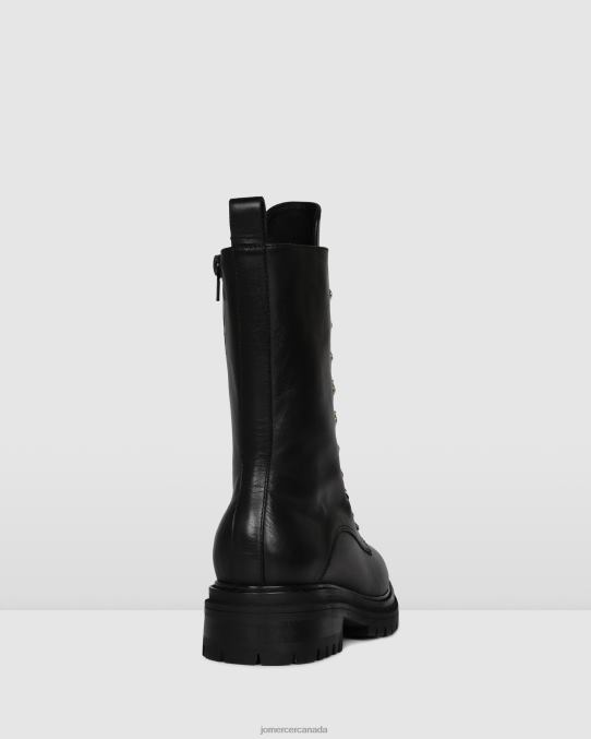 Beats calf boots Jo Mercer Black Leather Footwear 6D6FN389