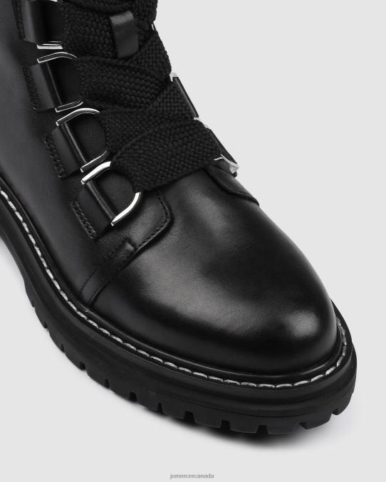 Blakely flat ankle boots Jo Mercer Black Leather Footwear 6D6FN348