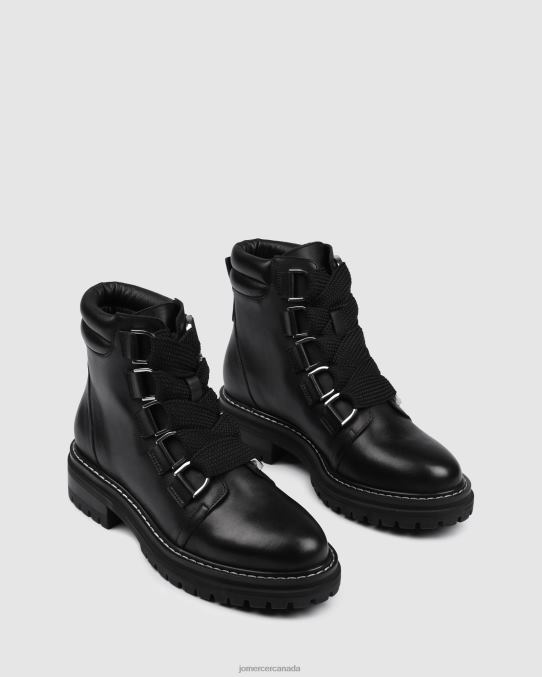 Blakely flat ankle boots Jo Mercer Black Leather Footwear 6D6FN348