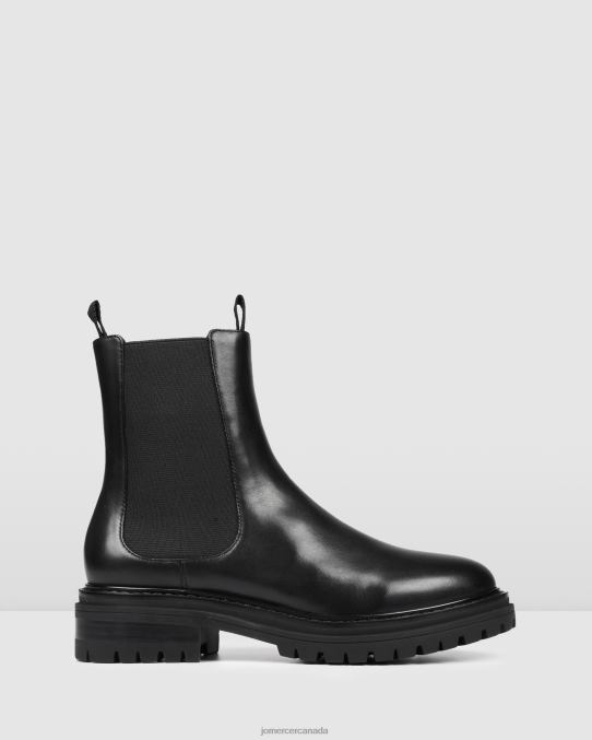 Bloom flat ankle boots Jo Mercer Black Leather Footwear 6D6FN332