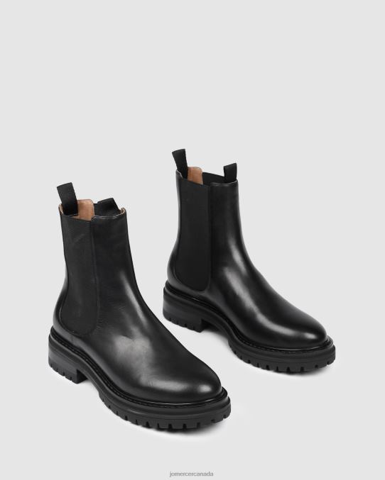 Bloom flat ankle boots Jo Mercer Black Leather Footwear 6D6FN332