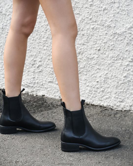 Cisco flat ankle boots Jo Mercer Black Leather Footwear 6D6FN331