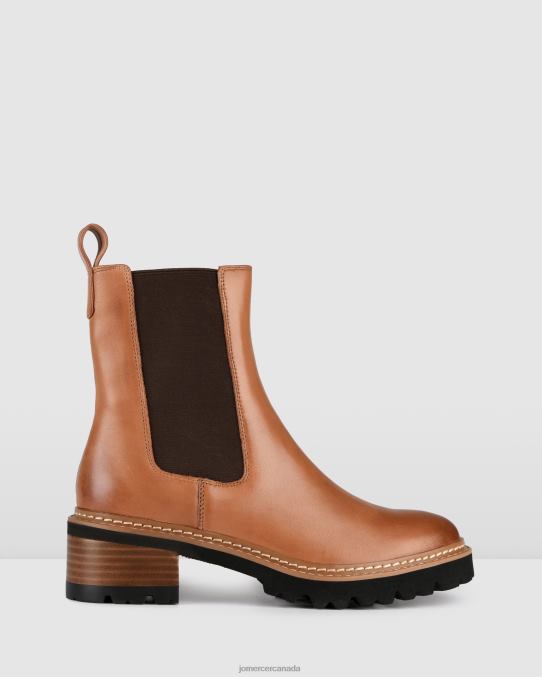 Como flat ankle boots Jo Mercer Brandy Leather Footwear 6D6FN328