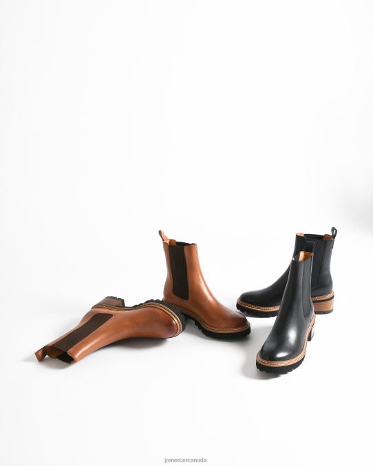 Como flat ankle boots Jo Mercer Brandy Leather Footwear 6D6FN328