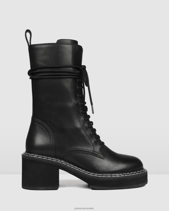 Edwin calf boots Jo Mercer Black Leather Footwear 6D6FN385