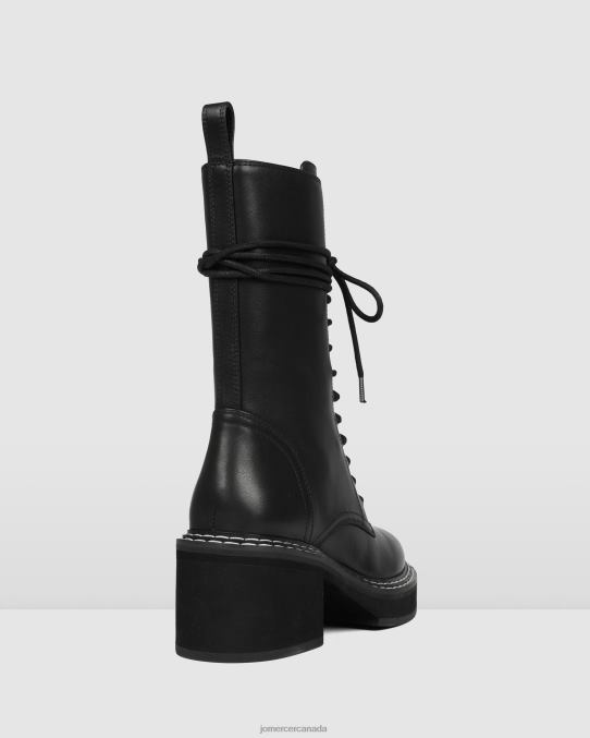 Edwin calf boots Jo Mercer Black Leather Footwear 6D6FN385