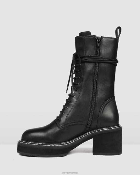 Edwin calf boots Jo Mercer Black Leather Footwear 6D6FN385