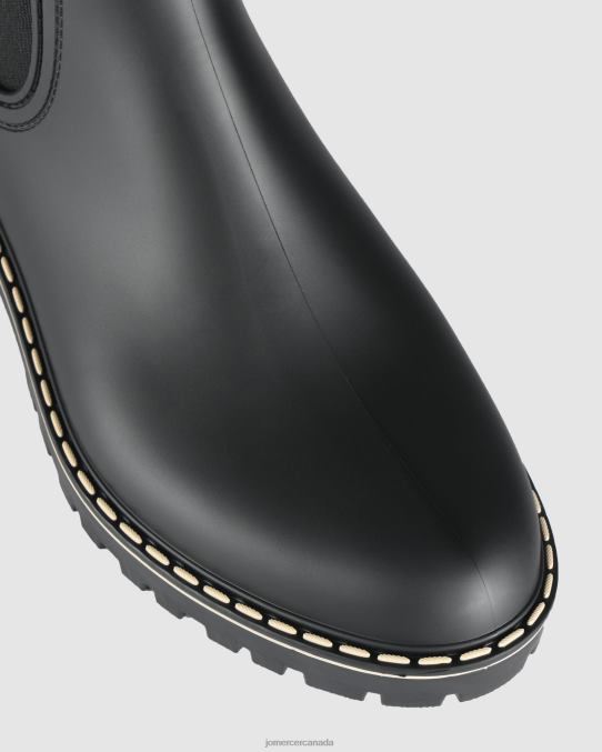 Gaudi flat ankle boots Jo Mercer Black Rubber Footwear 6D6FN325