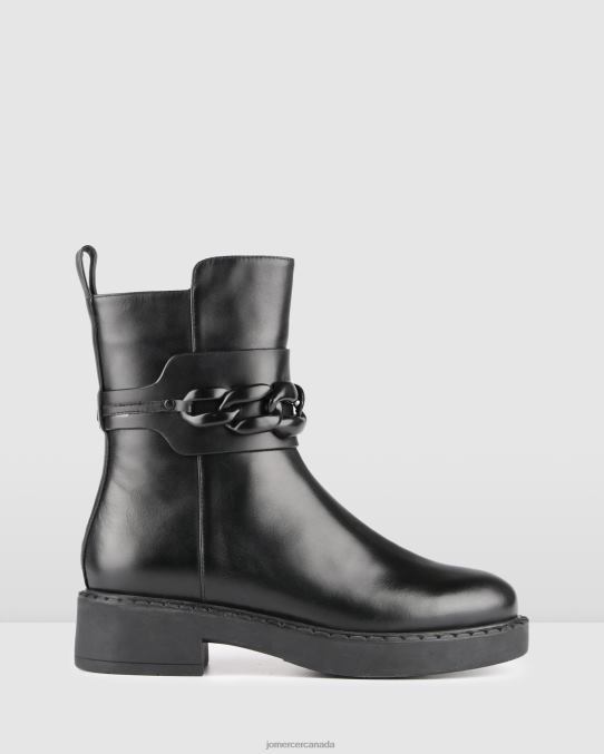 Hux flat ankle boots Jo Mercer Black Leather Footwear 6D6FN301