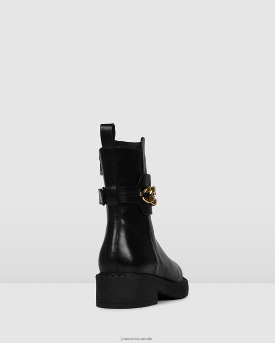 Hux flat ankle boots Jo Mercer Black Leather Footwear 6D6FN301