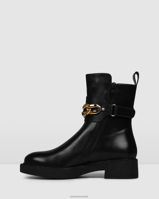 Hux flat ankle boots Jo Mercer Black Leather Footwear 6D6FN301