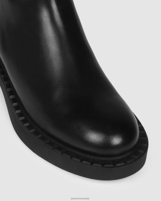 Hux flat ankle boots Jo Mercer Black Leather Footwear 6D6FN301