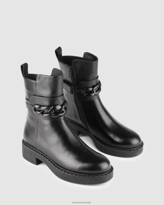 Hux flat ankle boots Jo Mercer Black Leather Footwear 6D6FN301