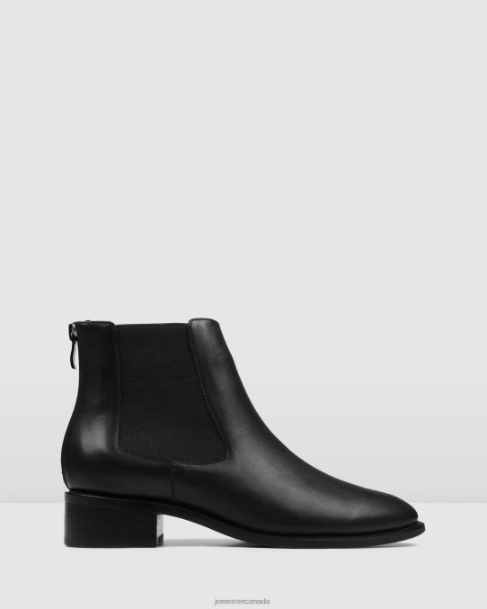 Milla flat ankle boots Jo Mercer Black Leather Footwear 6D6FN339