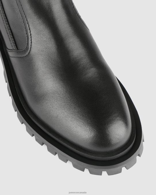 Rachel calf boots Jo Mercer Black Leather Footwear 6D6FN378