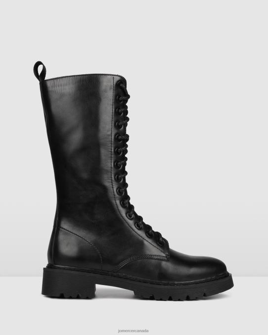 Zig calf boots Jo Mercer Black Leather Footwear 6D6FN388