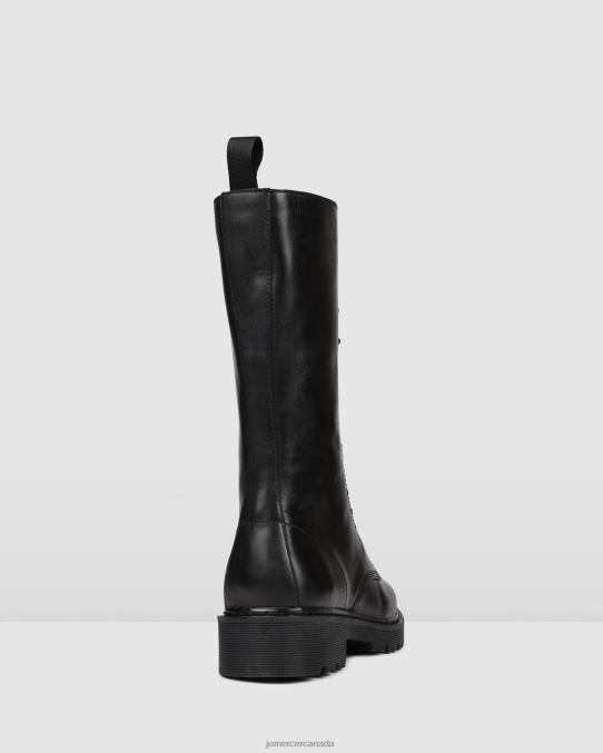 Zig calf boots Jo Mercer Black Leather Footwear 6D6FN388