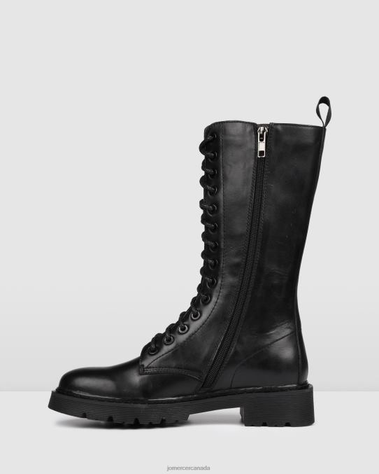 Zig calf boots Jo Mercer Black Leather Footwear 6D6FN388