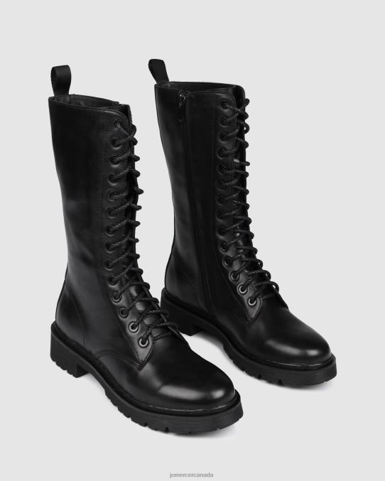 Zig calf boots Jo Mercer Black Leather Footwear 6D6FN388