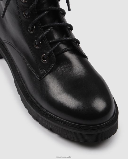 Ziggy flat ankle boots Jo Mercer Black Leather Footwear 6D6FN341