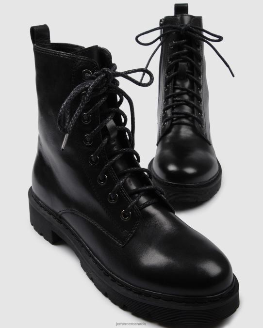 Ziggy flat ankle boots Jo Mercer Black Leather Footwear 6D6FN341