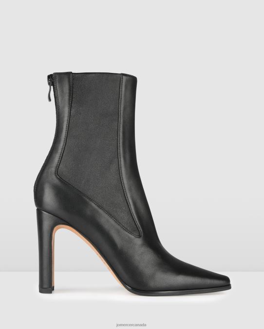 June high ankle boots Jo Mercer Black Leather Footwear 6D6FN306